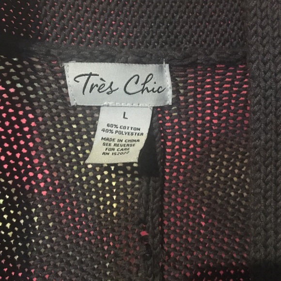 🍍Size L Empire Waist Cardigan Knit Sweater Grey - Picture 2 of 6